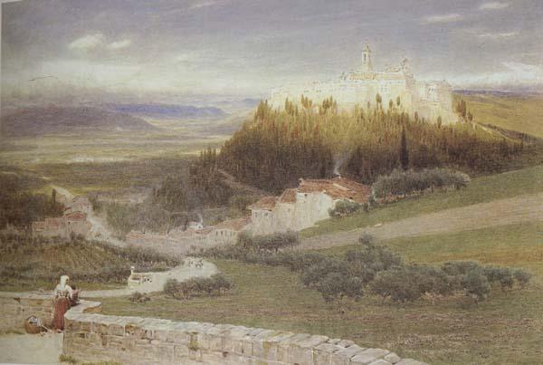 Albert Goodwin,RWS Certosa,near Florence (mk46) Spain oil painting art